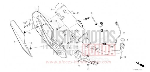 EXHAUST MUFFLER SH350AS de 2025